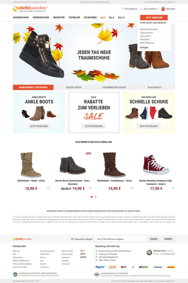 -Stiefelparadies-Website-Erstellen-Lassen-Webdesign-Agentur-SEO-Suchmachinenpotimierung-Homepage--erstellen-Webdesigner-Freelancer